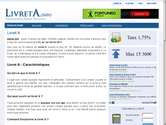 Détails : Livret A 2011 - Taux, Plafond, Fonctionnement