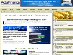 Actualité financière et économique