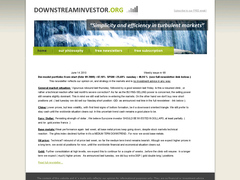 Downstream Investor : Simplicity and efficiency in turbulent markets